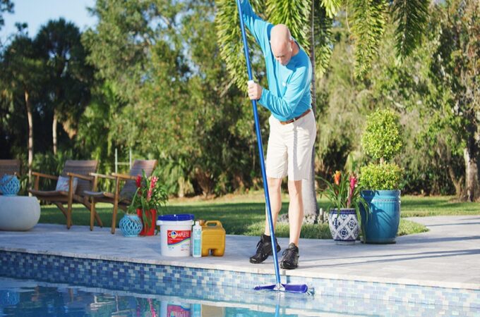 How is swimming pool cleaning beneficial?