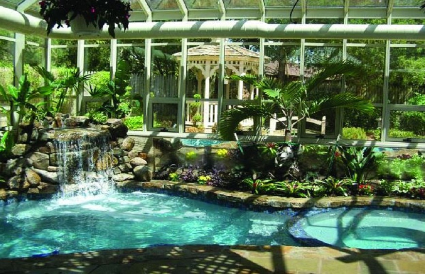 Poolside Greenhouse