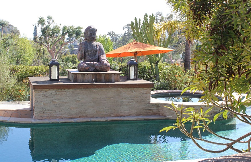 Poolside Sculpture Garden